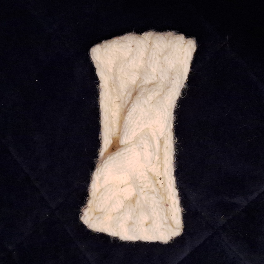 White Knit Headband